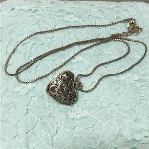 Brighton Heart Badge Clip Necklace
